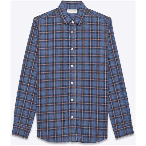 ysl mens casual shirts|ysl denim shirt.